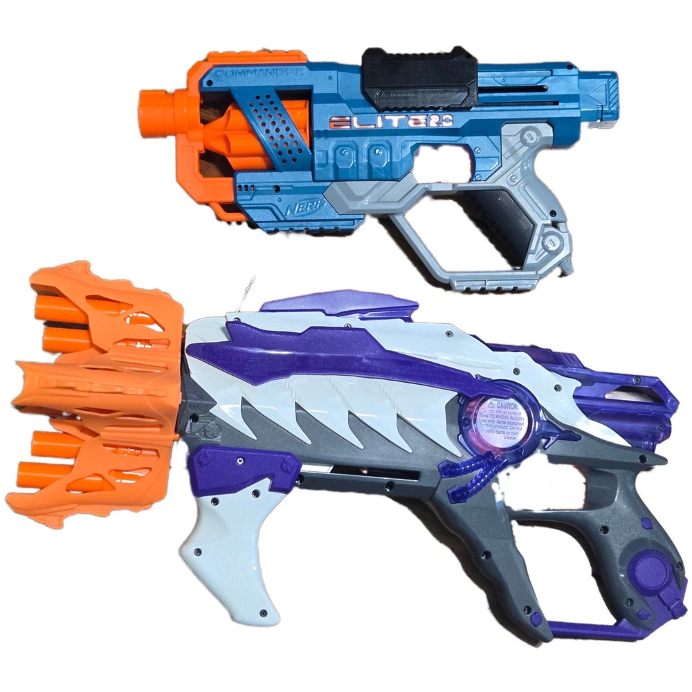 Nerf Blaster Lot Elite 2.0 Commander RD-6 and D&D Rakshasa Ravager Toy Guns